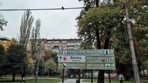 Sarajevo street signs, useful for Bosnian phrases